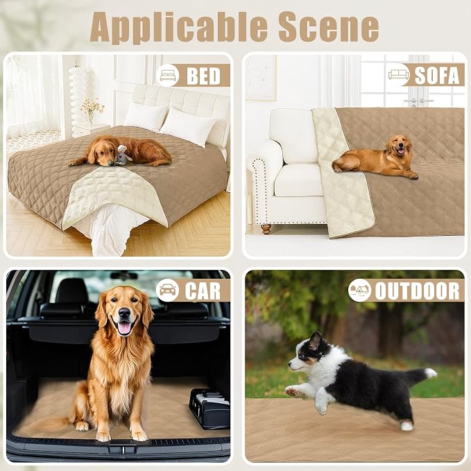 Smiry Waterproof Dog Bed Cover Blanket 68x82, Soft Reversible Pet Blanket - Image 5