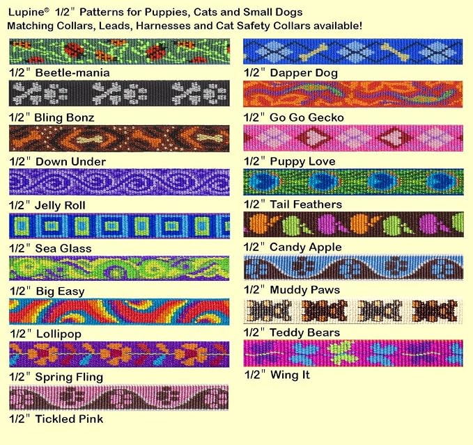 LupinePet Originals 1/2" Go Go Gecko Cat Safety Collar - Image 2