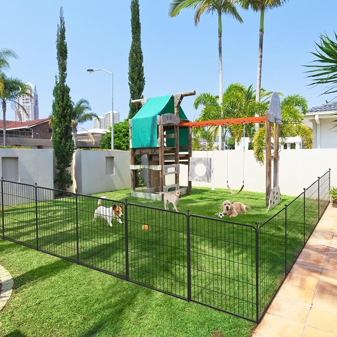Dog Playpen 32 inch 20 Panels Indoor Outdoor Dog Pen - Image 2