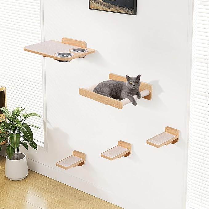 Space-Saving Cat Wall Shelves – Interactive Cat Wall Climber by PHATOSIOPETS