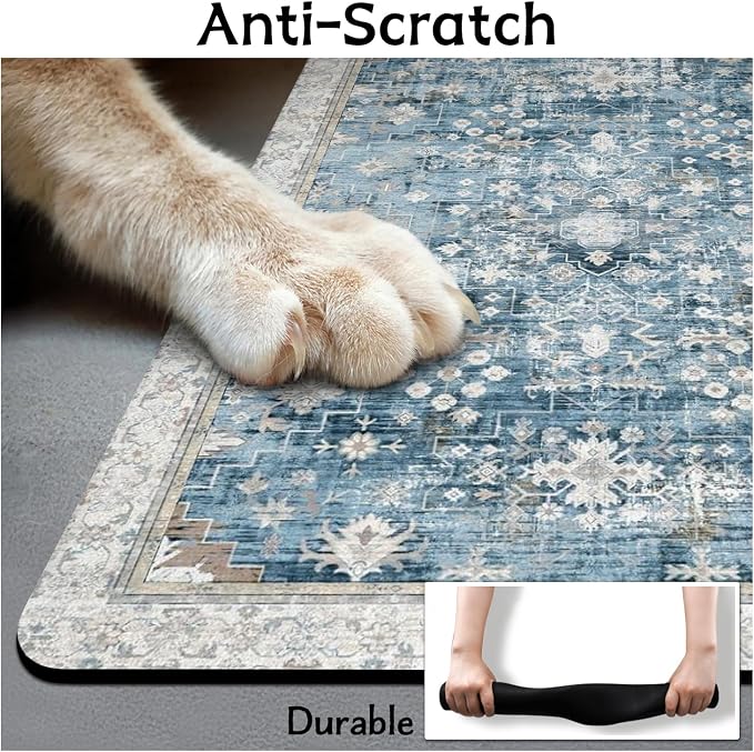 Pet Food Mats for Floor, Absorbent Dog Mat for Food and Water Dispenser Mat - Image 6