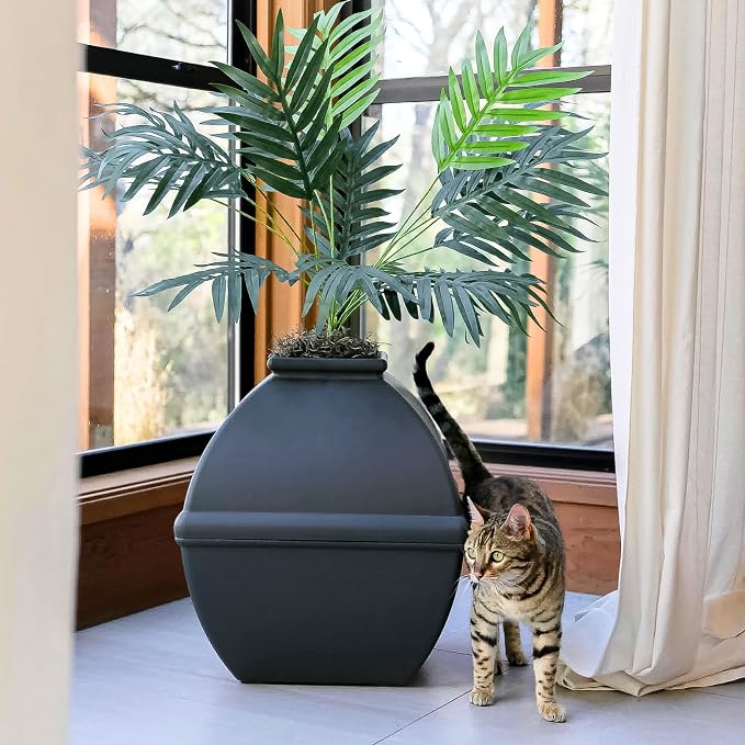 Good Pet Stuff Hidden Litter Box Planter, Decorative Cat Litter Enclosure - Image 14