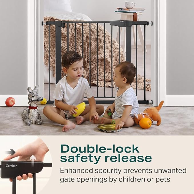 Cumbor 36" Extra Tall Baby Gate - Image 5