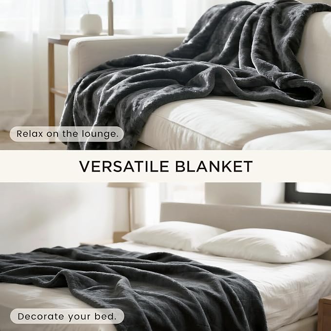 gogobunny Waterproof Bed Blanket, Reversible Sherpa Fleece Throw Blanket - Image 8