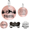 Ultra Joys Stainless Steel Pet ID Tag Dog Name Tags Personalized Front and Back by UltraJoys