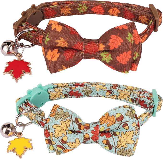 ADOGGYGO 2 Pack Fall Cat Collar by ADOGGYGO
