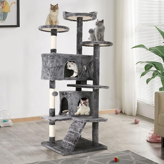 Heavy Duty Cat Tree Tower, Hanging Ball by BORGEBY