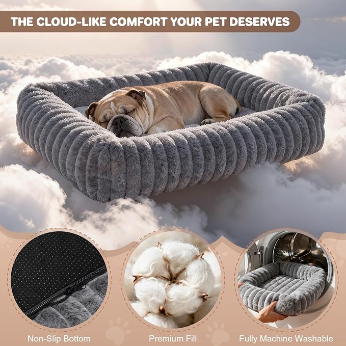 Dog Bed for Small Medium Size Dog, Washable Self Warming Dog Cat Beds for - Image 3