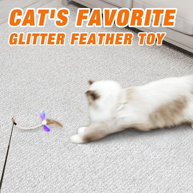 JXFUKAL Cat Feather Toy Refills - Image 5