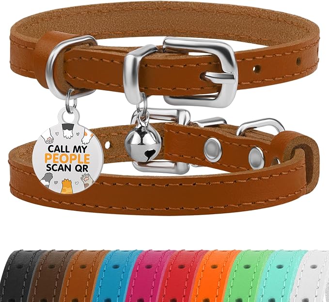 BRONZEDOG Leather Cat Collar by BRONZEDOG