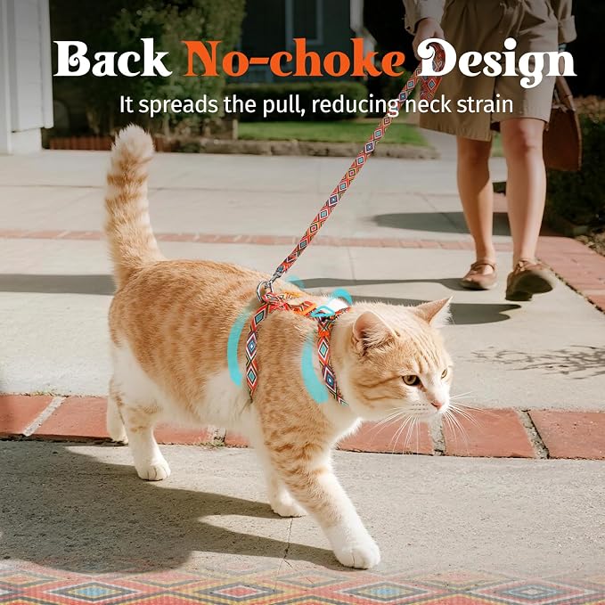 Dooradar Cat Harness and Leash, Escape Proof Adjustable Kitten Vest, - Image 3