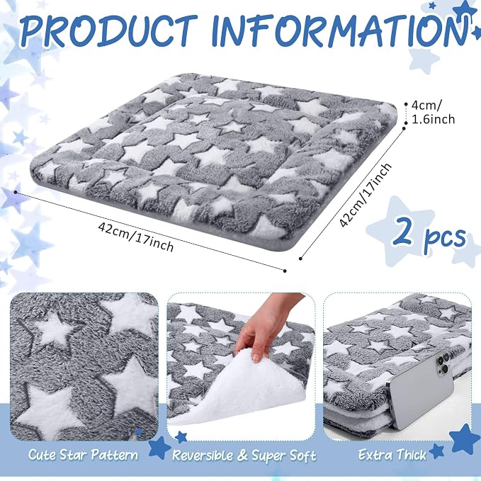 VitalCozy 2 Pack Self Warming Cat Mat Self Heating Pad Bed Reversible Machine - Image 2