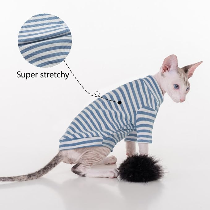 PUMYPOREITY Sphynx Cat Clothes, Soft Hairless Shirt - Image 3