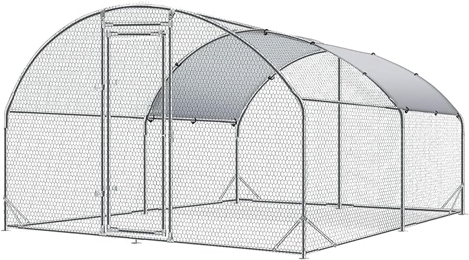 Large Metal Chicken Coop, Walk-in Chicken Run - Image 7