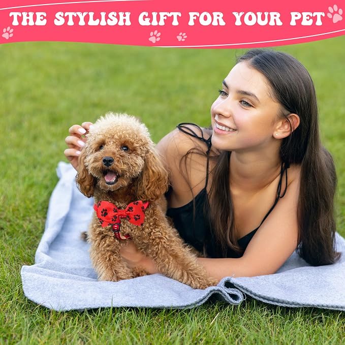 Reginary 100 Pieces Dog Bow Tie Collar Set Include 40 Dog Neckties, and 30 - Image 4