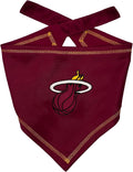 Pets First NBA Miami Heat TIE Bandana, Size Small/Medium. Dog Bandana Scarf Bib by PETSFIRST