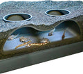 Aquarium Underground Tunnel Cave Natural Curve Two Hole | Viewing Fish & Shrimp by LuckyCritterCo