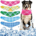 Talltalk 5 Pieces Dog Cooling Bandanas Neck Wraps Ice Scarf Pet Dog Cooling by Talltalk