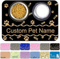 Personalized Dog Cat Food Mat Waterproof Non Slip Pet Bowl Mat Absorbent Quick by Unknown