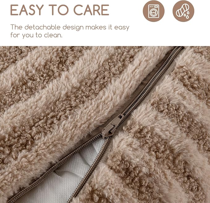 Hollypet Cat Bed Fluffy Plush Mutifuctional Double-Layer Soft Warming Kitty Pet - Image 7