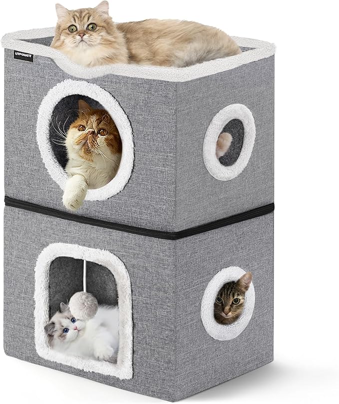 URPOWER 2 Story Cat Bed, Large Cat House by URPOWER