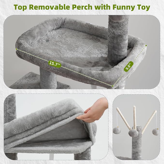 Cat Tree for Indoor Cats, Cat Tower - Image 2