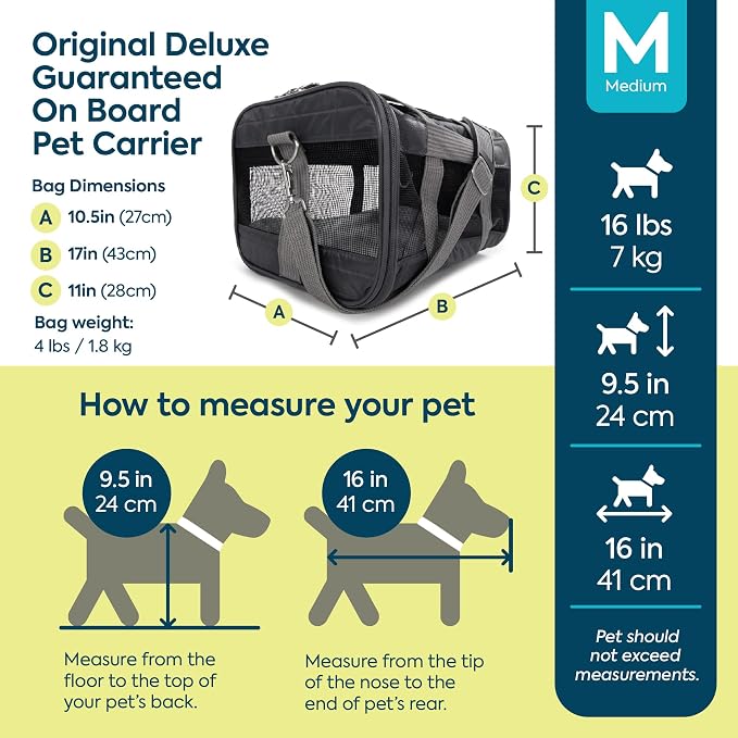 Sherpa Original Deluxe Travel Pet Carrier, Airline Approved & Guaranteed On - Image 3