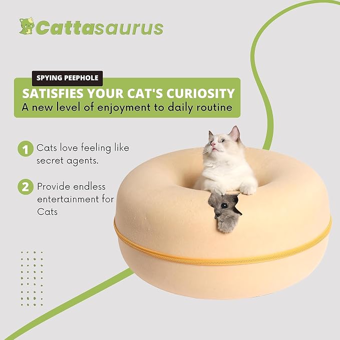 Cattasaurus Peekaboo Cat Cave Donut - Image 3