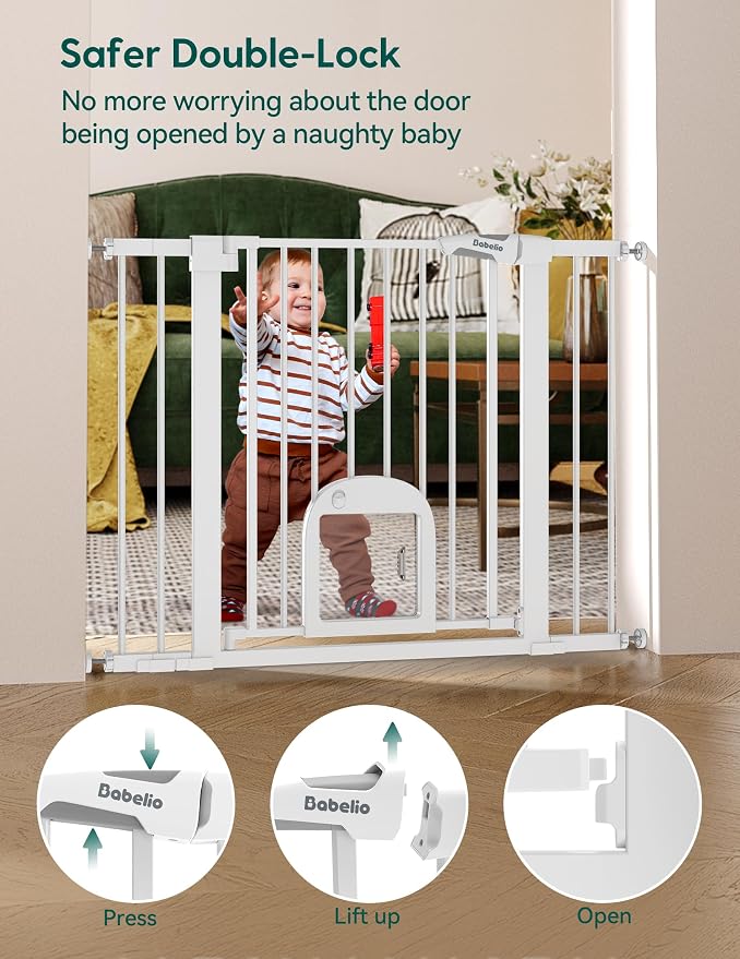 Babelio 36" Tall Upgraded Baby Gate - Image 4