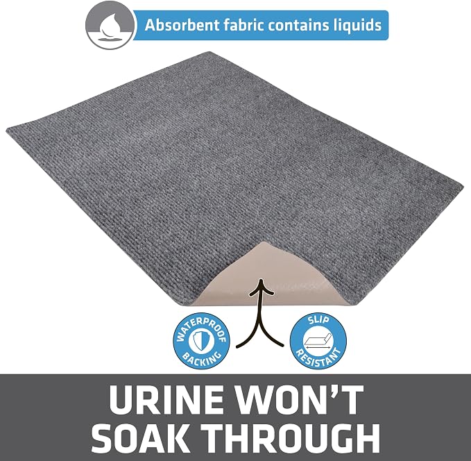 Drymate Cat Litter Box Mat, Litter Trapping Mat, Waterproof, Urine-Proof - Image 4