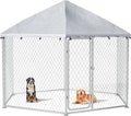 9.1x9.1 FT Outdoor Dog Kennel Heavy Duty Dog Enclosure by docagt