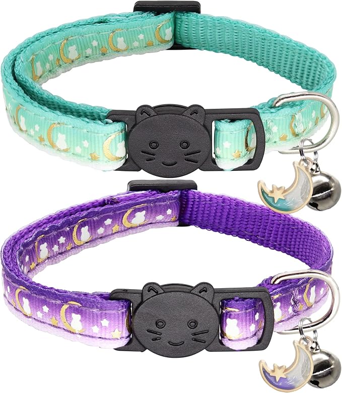 2 Pack Breakaway Cat Collar by Giecooh