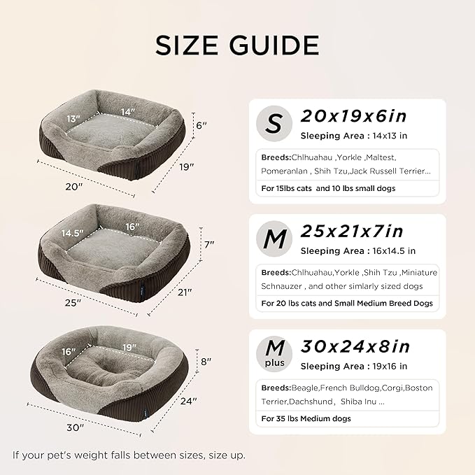 Bedsure Washable Dog Bed Medium Size Dog - Image 6