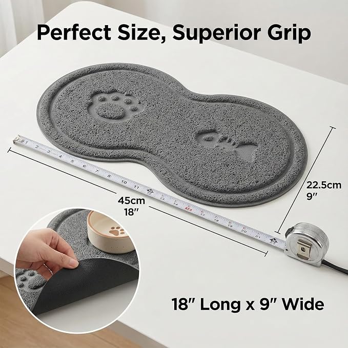 Non-Slip Pet Food Mat, Waterproof Dog Cat Bowl Placemat - Image 4
