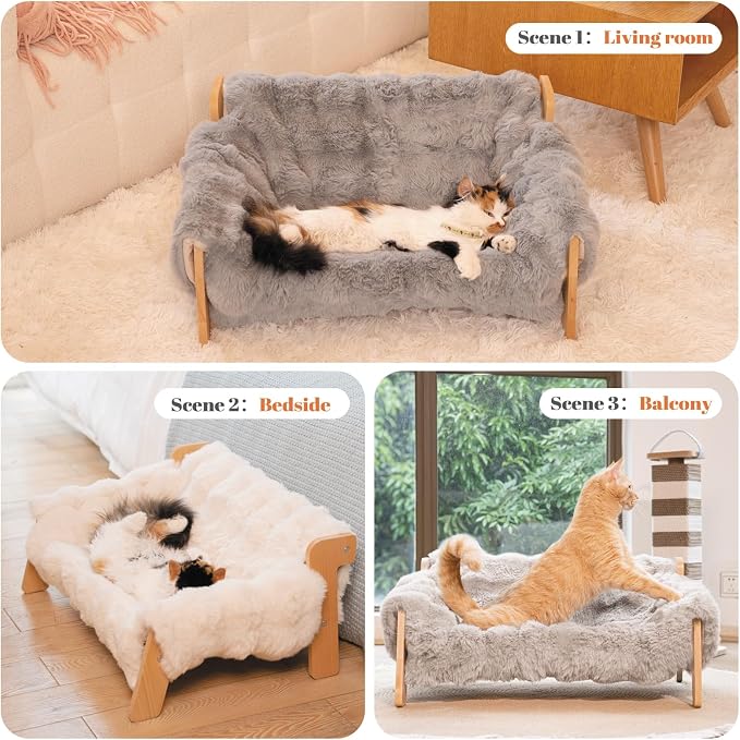 CHEERHOME PETS Elevated Cat Couch Bed - Image 6
