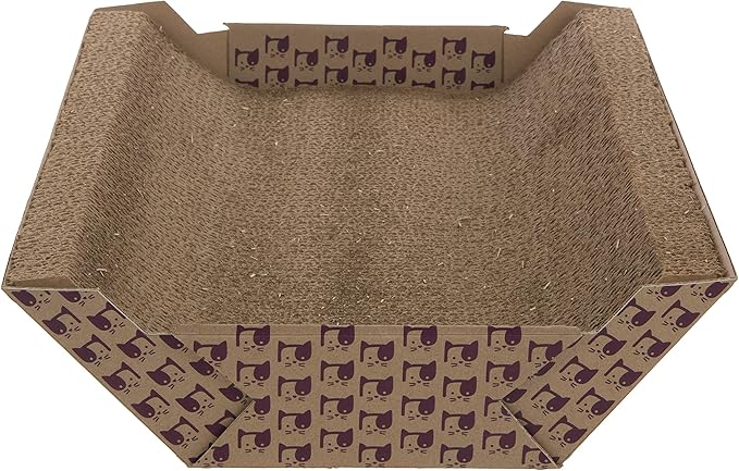 SmartyKat Super Scratcher Chaise Corrugate Cat Scratcher and Lounge, Cradling by SmartyKat