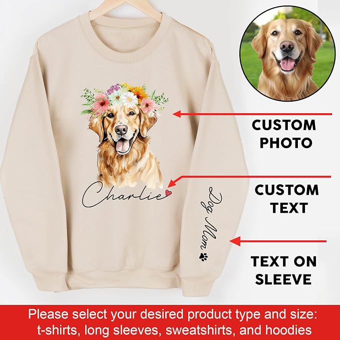 CHIARA CONTI11 Custom Dog Hoodie, Custom Pet Gifts, Custom Dog Shirt, Custom - Image 4