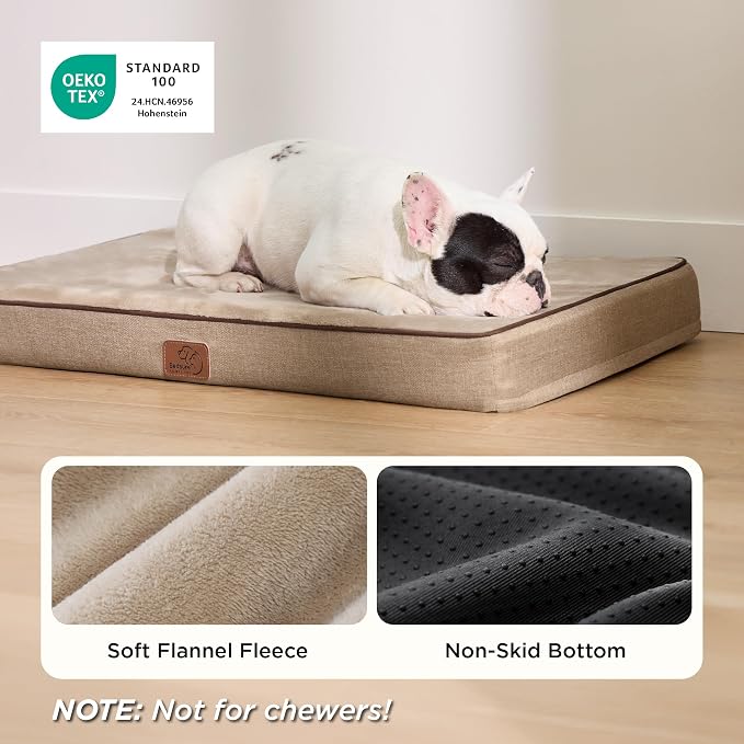 Bedsure Memory Foam Dog Bed Medium Size Dogs- Orthopedic Pet Beds - Image 3
