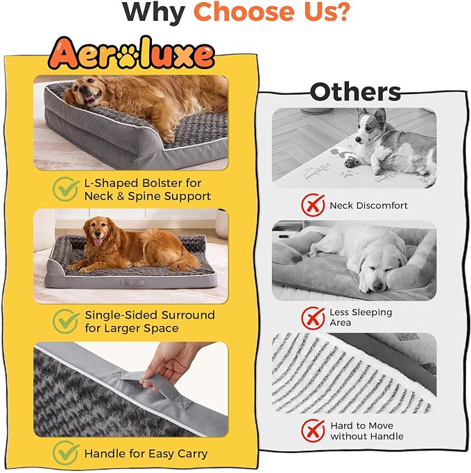 Dog Beds Large Sized Dogs, XL Orthopedic Dog Beds - Image 3