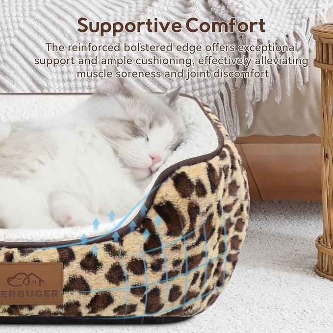 Rectangle Cat Dog Bed for Large Medium Small Pets Indoor Outdoor Machine - Image 3