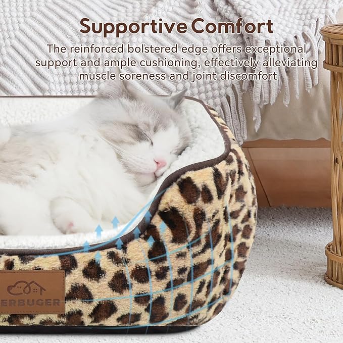 Rectangle Cat Dog Bed for Large Medium Small Pets Indoor Outdoor Machine - Image 2