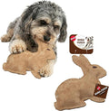 SPOT Dura-Fused Leather Rabbit Dog Toy – Durable Real Leather & Jute Chew Toy by SPOT