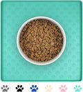 Ptlom Pet Placemat for Dog and Cat, Waterproof Non-Slip Silicone Feeding Bowl by PTLOM
