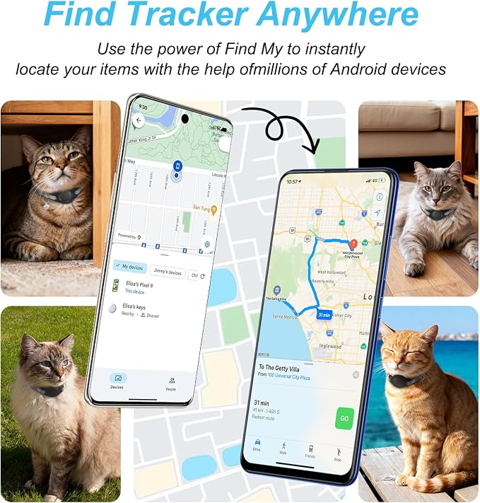 Google Android Cat Tracker Collar, Mini Cat GPS Tracker, Smart Pet Activity - Image 5