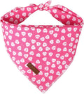 Valentine Dog Bandana, Cotton Pet Kerchief by UPURARAPUP