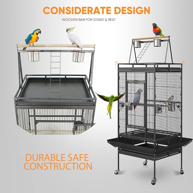 SUPER DEAL 68-inch Large Bird Cage - Image 4