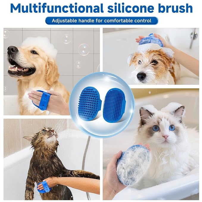 Pet Steam Brush Set for Dogs & Cats, Includes 3-in-1 Self Cleaning Spray Comb - Image 6