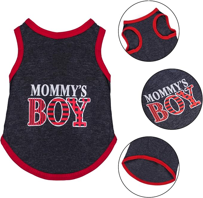 4 Pack Dog Shirts Summer Printed Puppy Clothes Novel Sleeveless Pet T Shirts - Image 3
