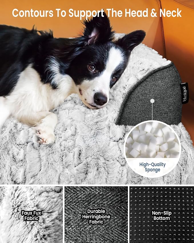 Calming Large Dog Bed for Couch, 41 x 37 inch Removable Couch Cover for Dogs - Image 2