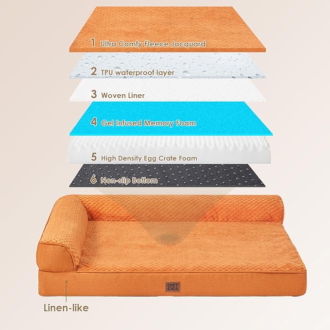 EHEYCIGA Large Dog Bed Memory Foam - Image 5